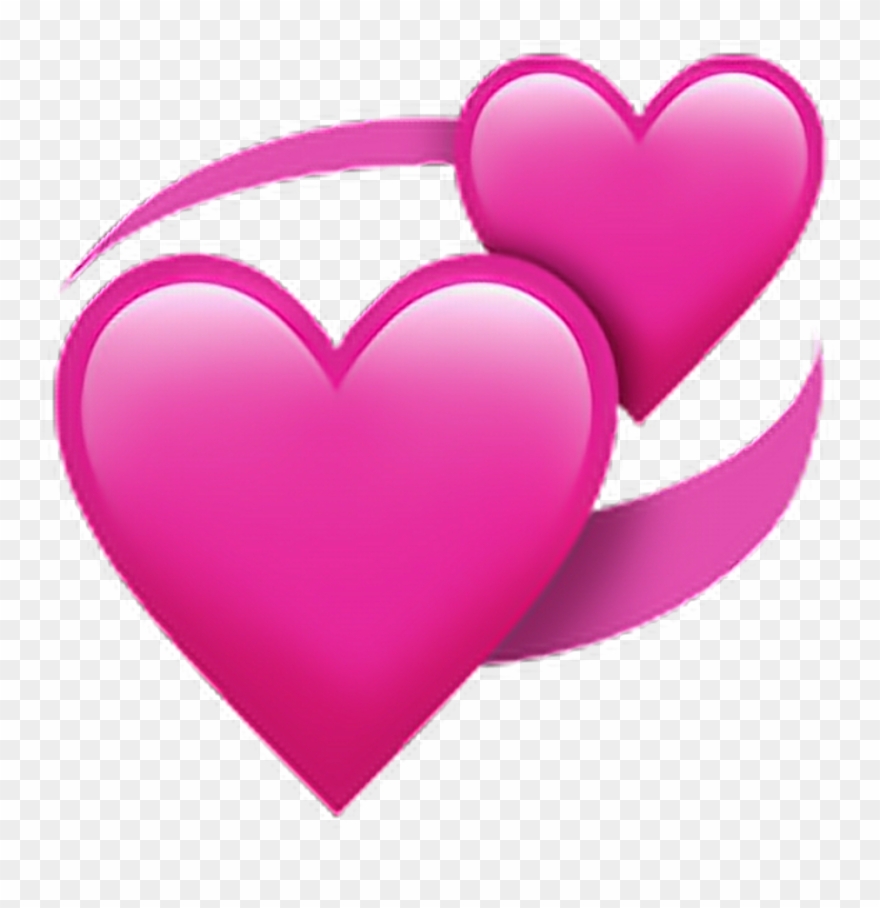 Whatsapp Emotions Emotion Emoji Heart Pink - Revolving Heart Emoji Clipart