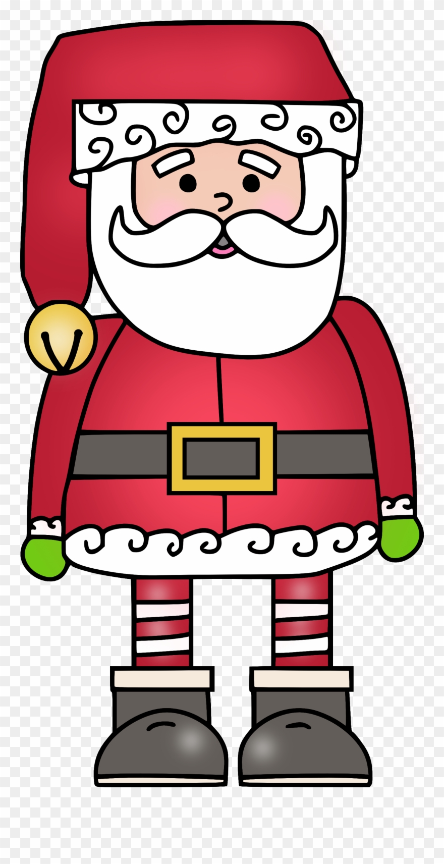Christmas Santa Clip Art - Christmas Angel Clipart Whimsical - Png Download