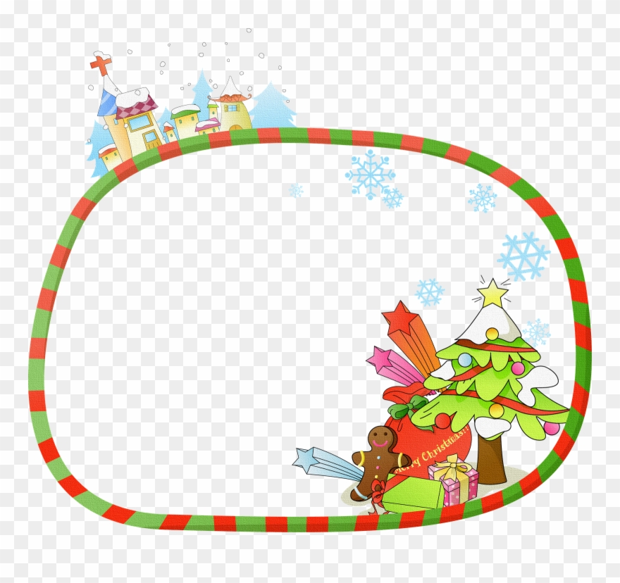 Christmas Frames, Christmas Fun, Winter Clipart, Decorative - Marco De Navidad Animado - Png Download
