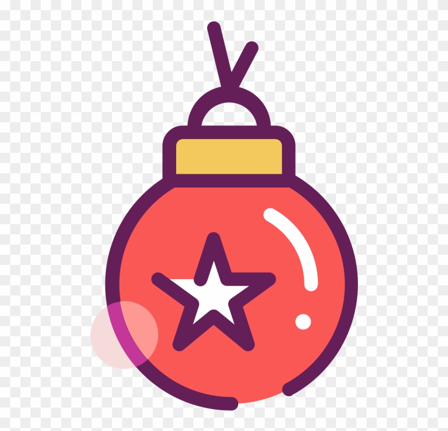 Red Christmas Ornament Clip Art - Christmas Ornament - Png Download