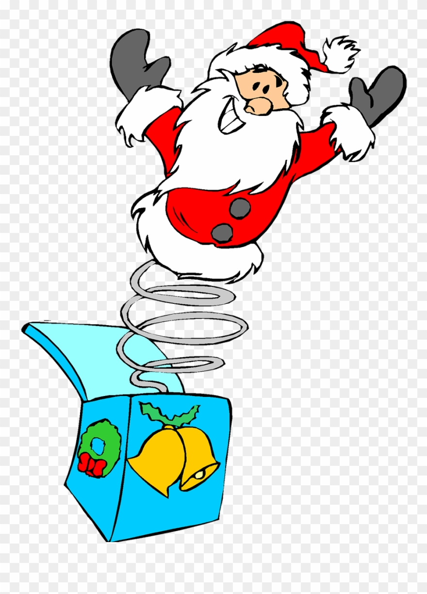 Vacation, Christmas, Holiday, Clip Art - Christmas Jack In The Box Cartoon - Png Download