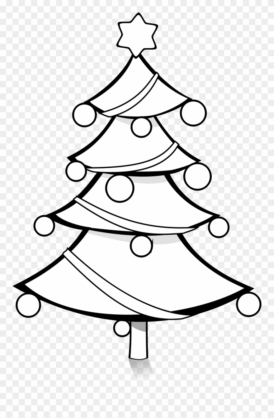 Large Size Of Christmas Tree - Christmas Tree Png Black And White Clipart