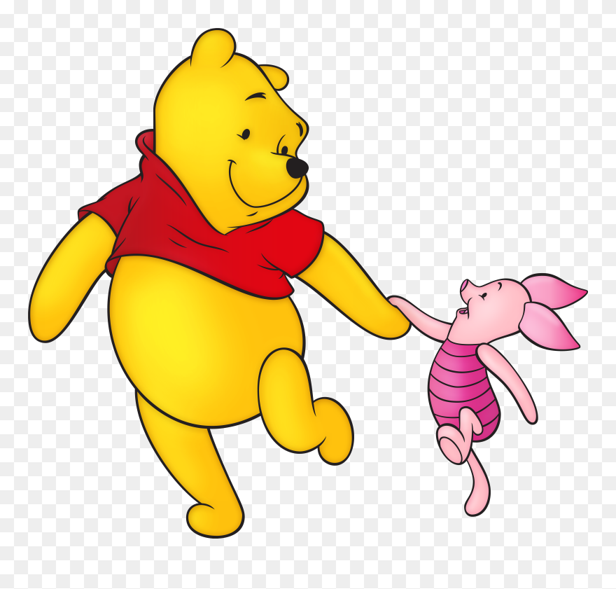 Winnie The Pooh And Piglet Free Png Clip Art Imageu200b - Winnie The Pooh Transparent Png