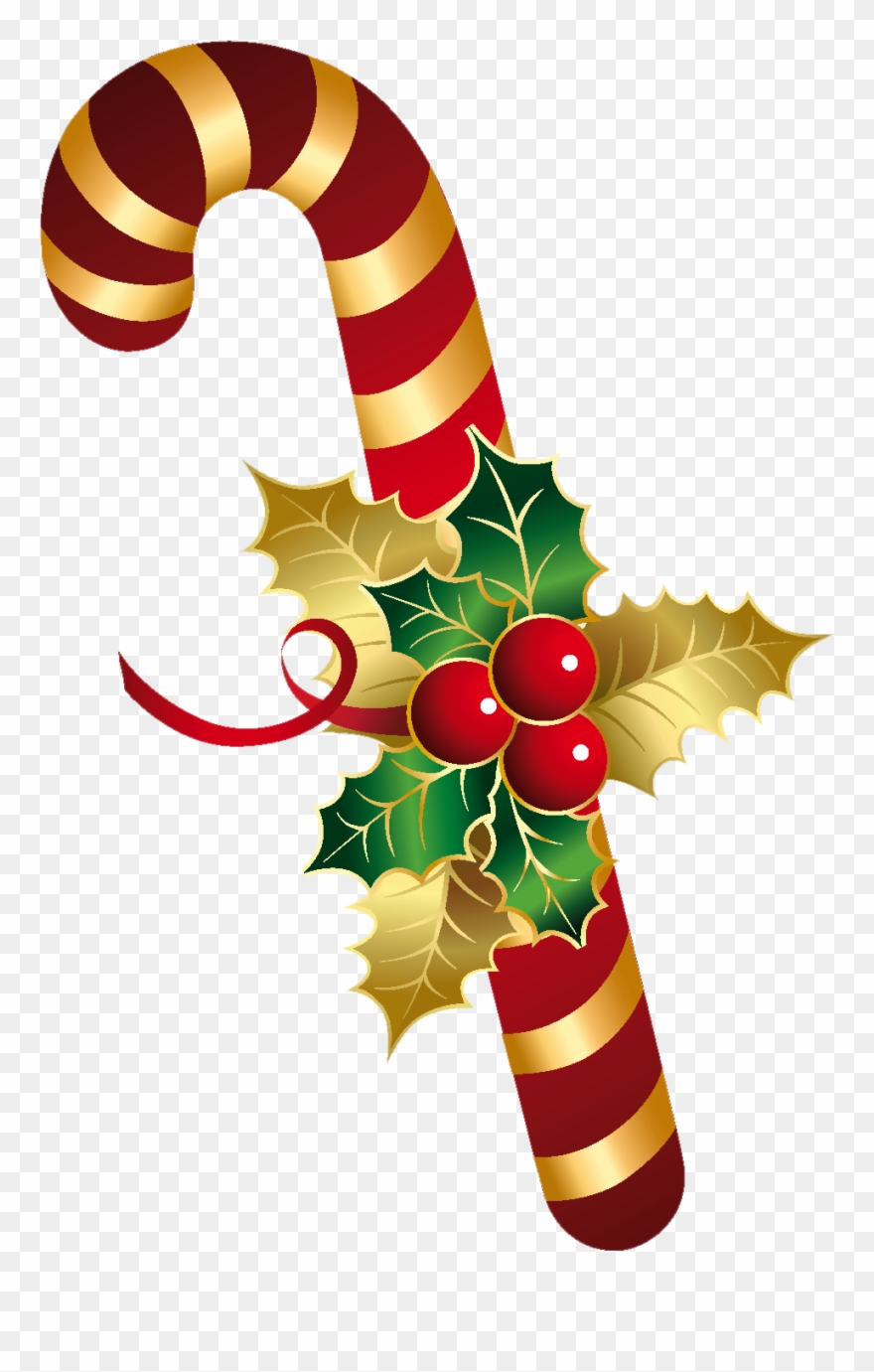 Vintage Clipart Candy Cane - Christmas Candy Cane - Png Download
