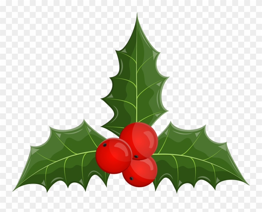 Holly Images Free Clip Art - Png Download