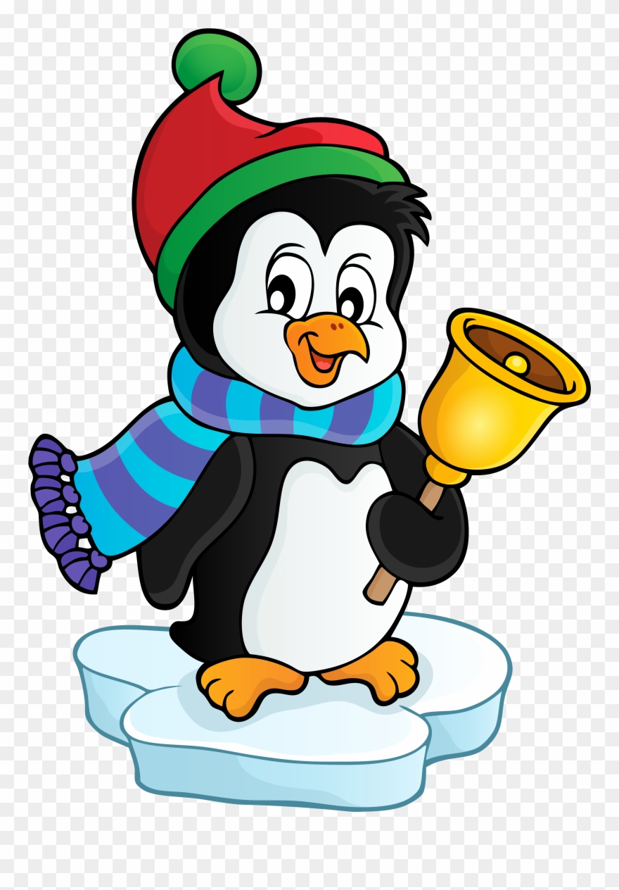 Bell Clipart - Christmas Penguin Transparent - Png Download