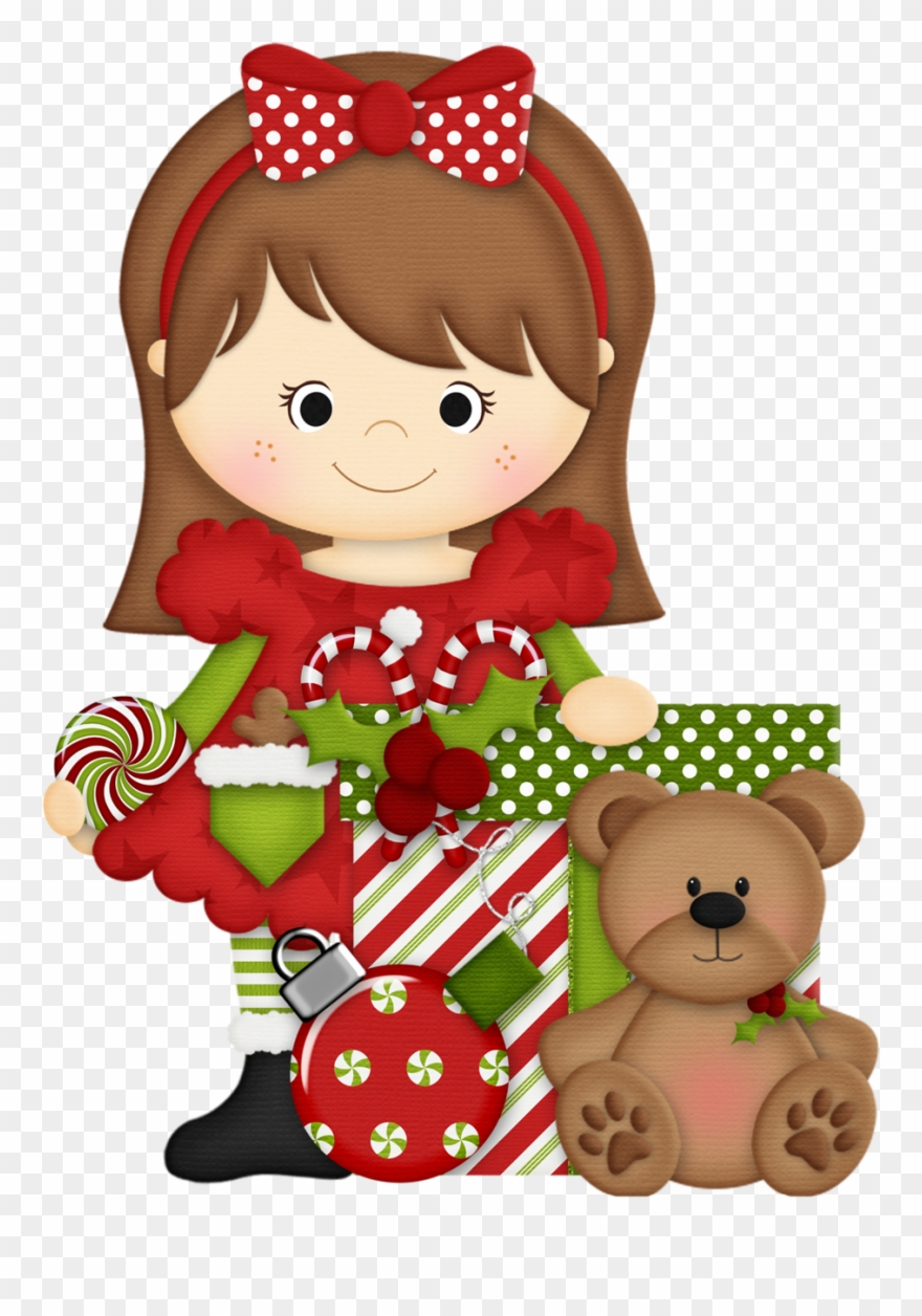 Vintage Christmas - Christmas Girl Clipart - Png Download
