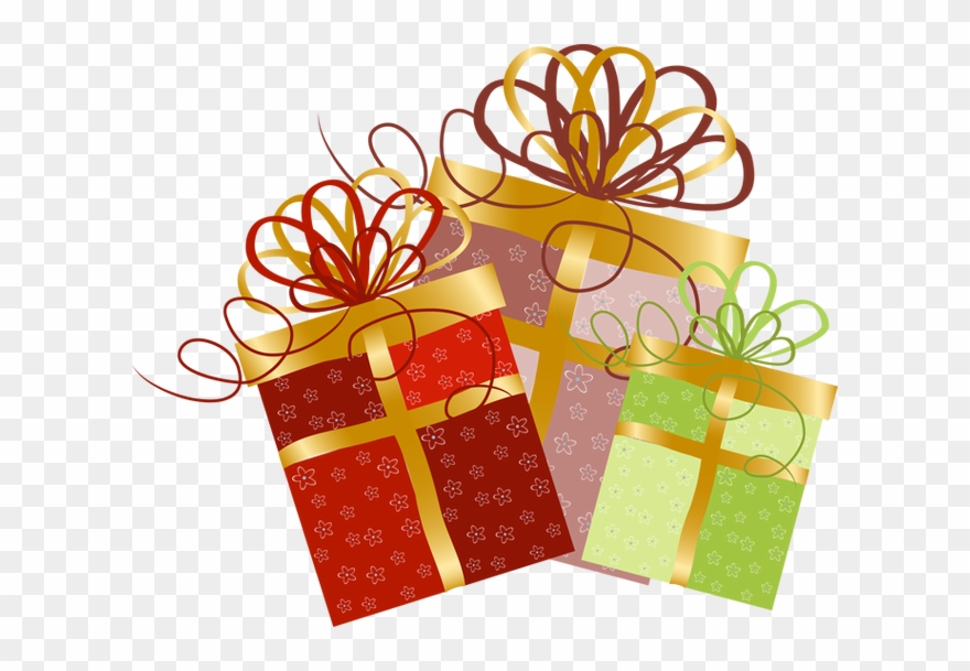 Christmas Gifts Clip Art - Greeting Card - Png Download