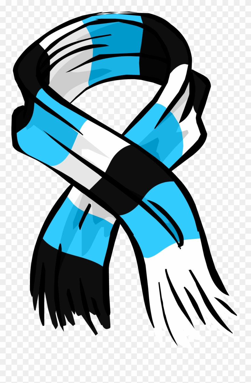 Scarf Clipart Dancing - Club Penguin Scarf - Png Download