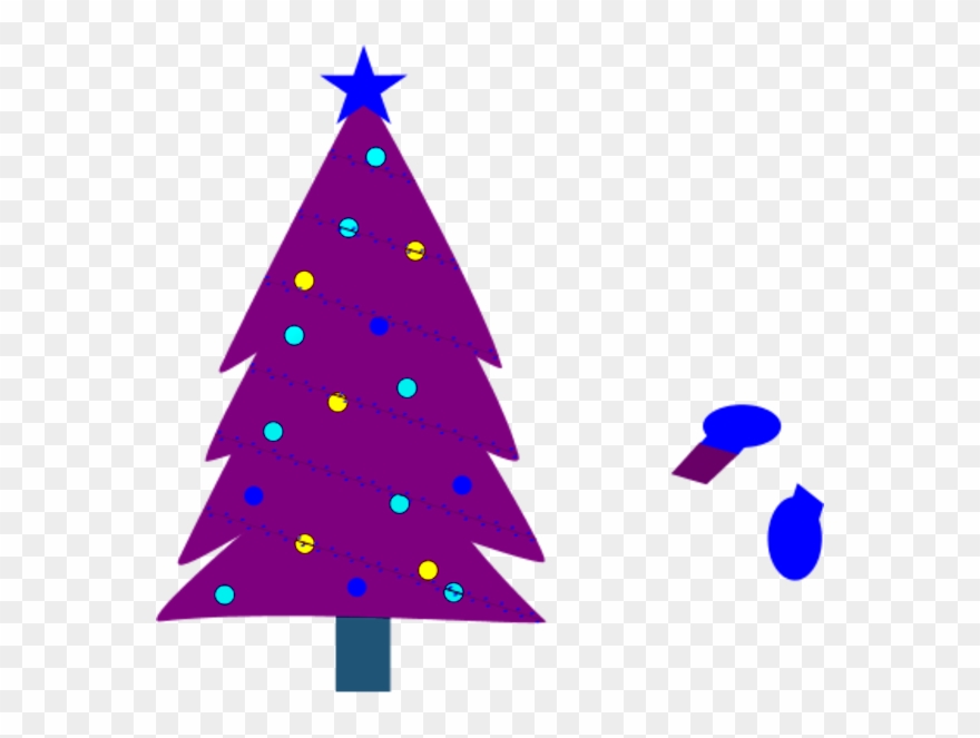 Free Purple Christmas Cliparts, Download Free Clip - Christmas Tree Png Purple Transparent Png