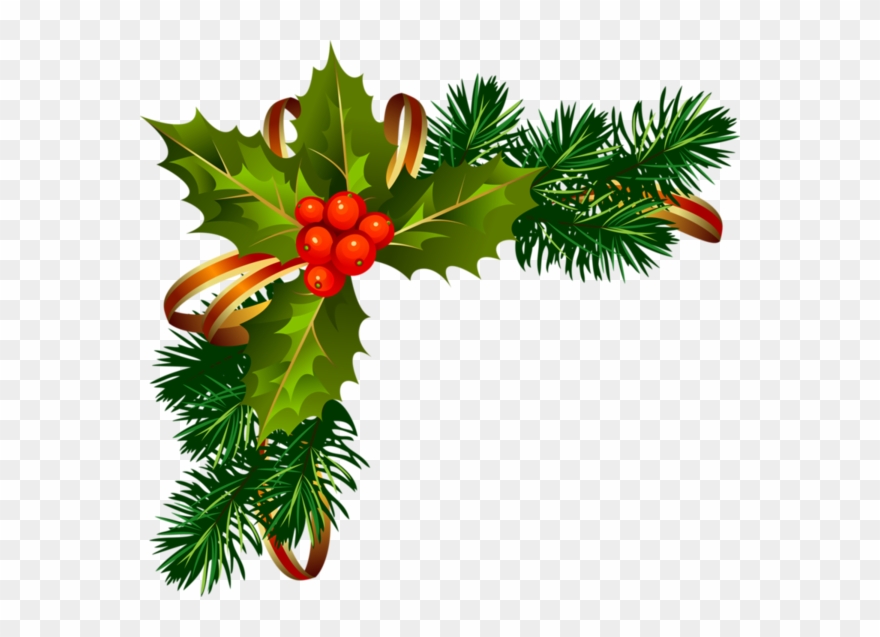 Pin By Anne Visser On Kerstmis - Christmas Frame Corner Png Clipart