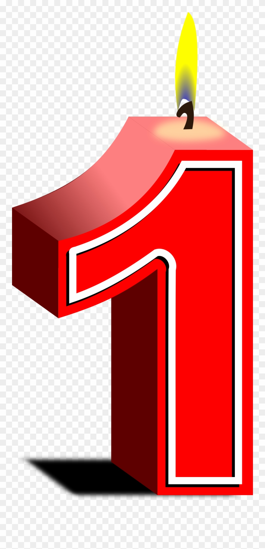 Birthday Candle 1 Png Clipart
