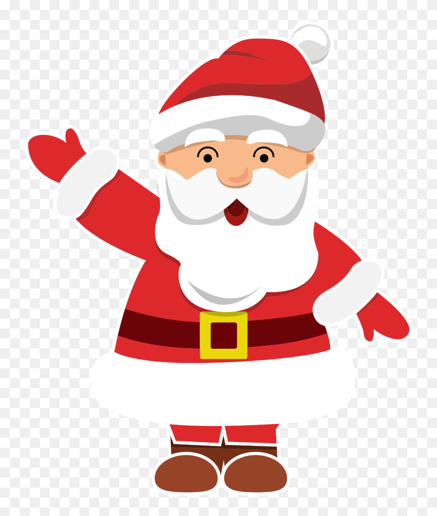 Christmas Ornament Santa Claus Christmas Day H&m - Santa Waving Clipart