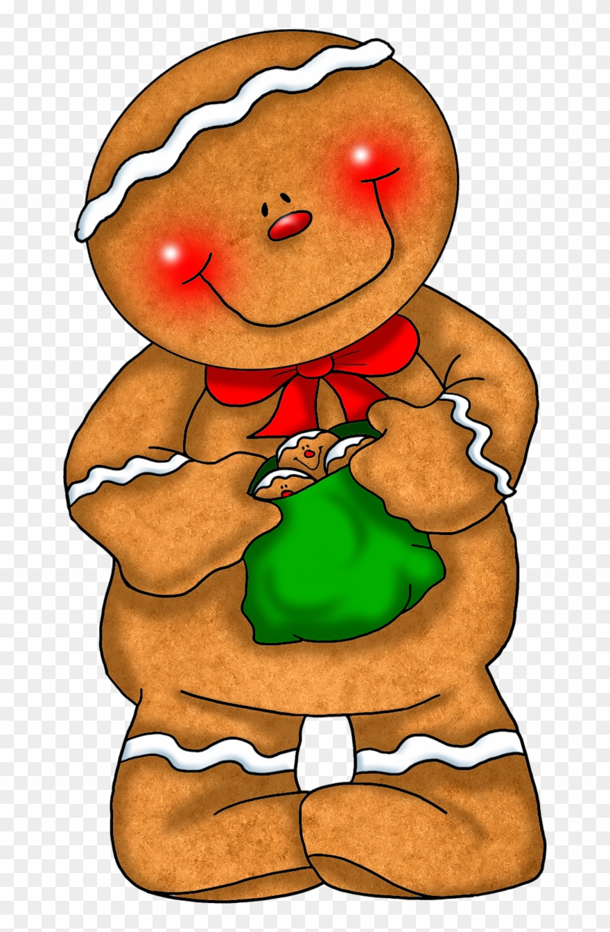 Pin By Lena Forbis On Clip Art And Printables Green - Gingerbread Man Clipart - Png Download
