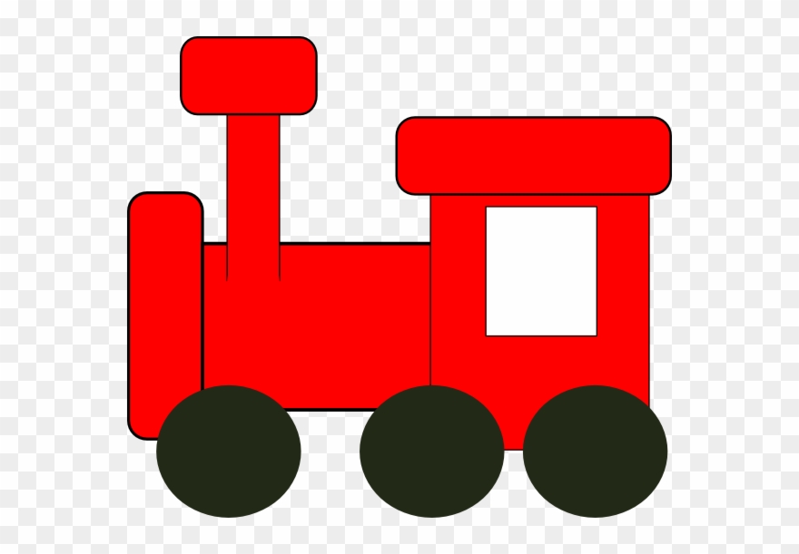 Red Train Clip Art - Red Toy Train Clipart - Png Download