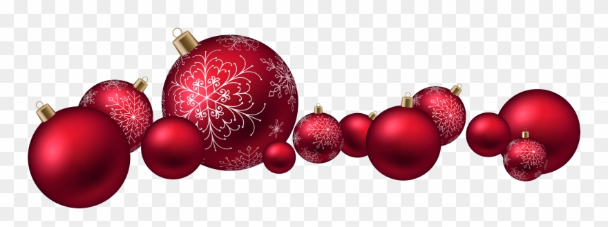 Red Christmas Ball Png - Christmas Balls Transparent Png Clipart