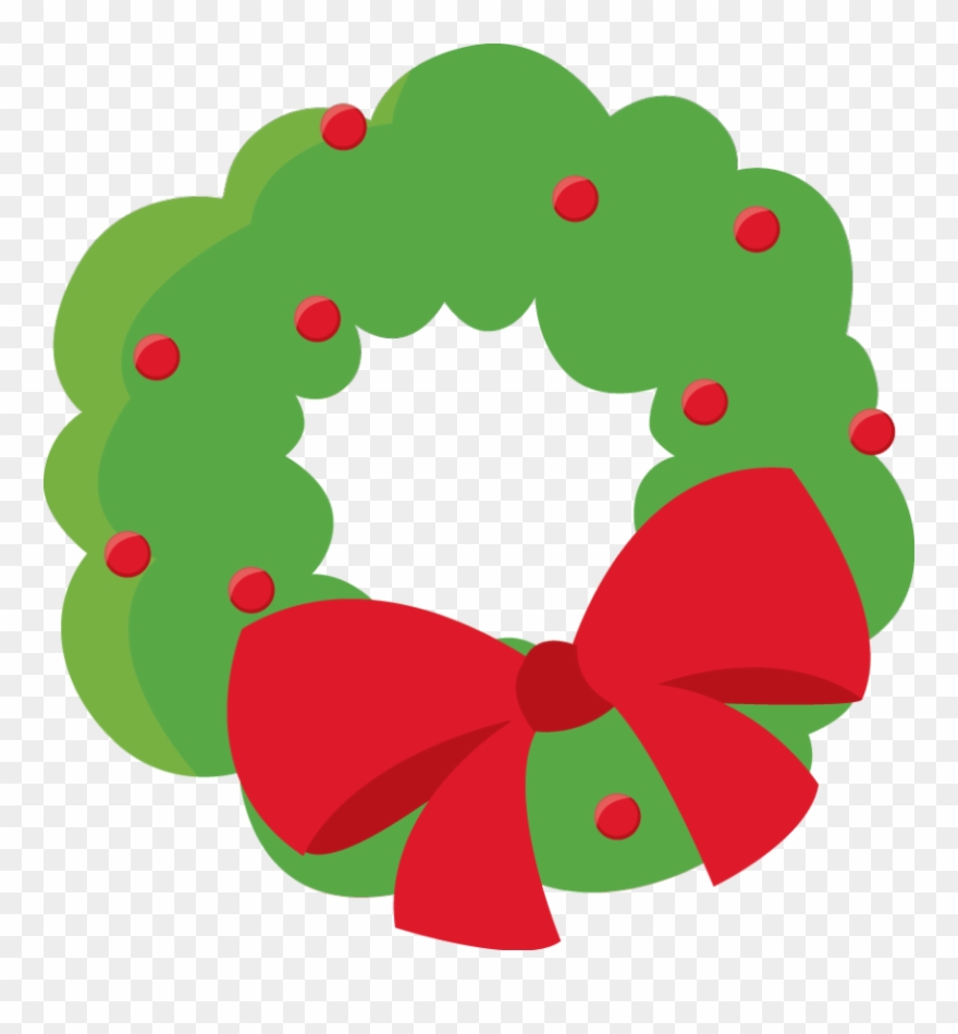 Photo Zwd Wreath Zpse0130edc Christmas Frames, Felt - Dibujos Navideños Png Clipart