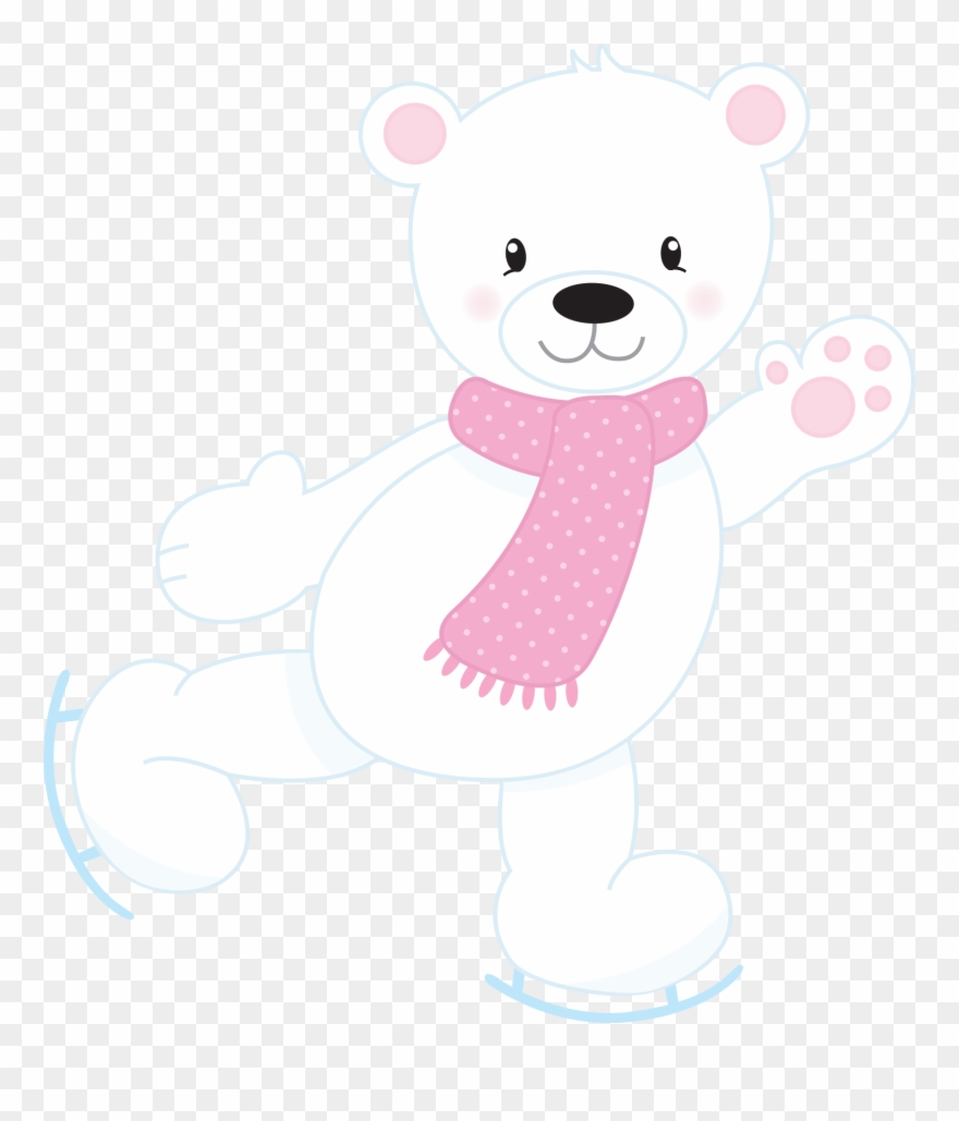 Holiday Clipart Polar Bear - Portable Network Graphics - Png Download