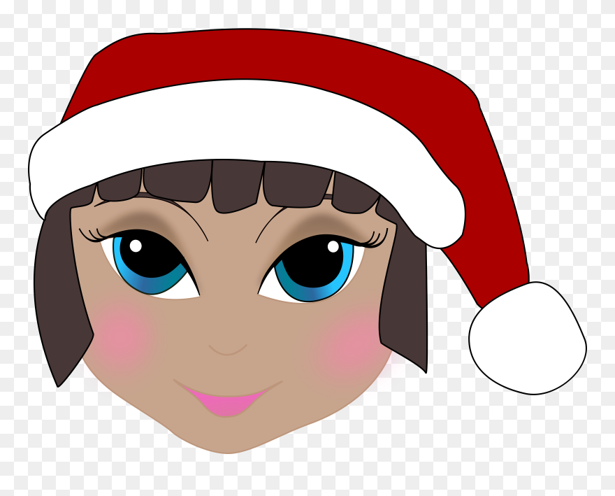 Christmas Elf Anime Svg Vector File, Vector Clip Art - Christmas Elf Face - Png Download