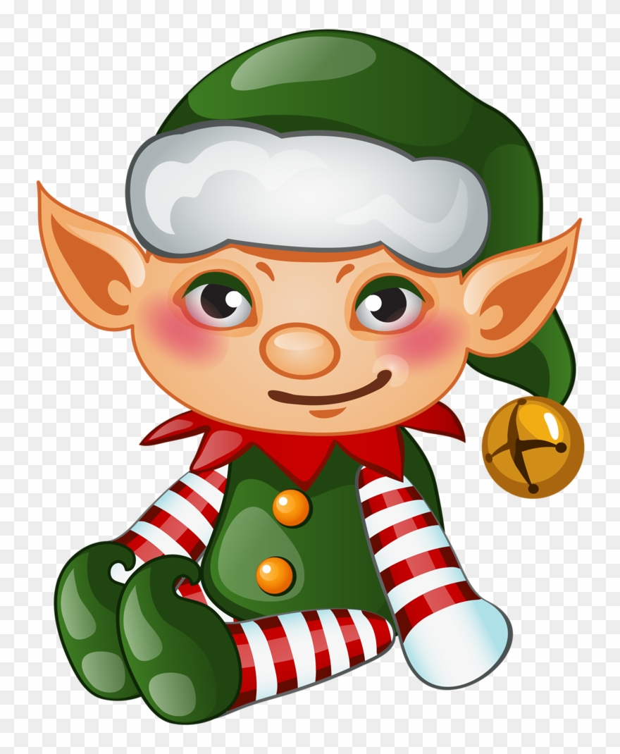 2016 Merry Christmas And Happy New Year Vector Background - Elf Cartoon Png Clipart