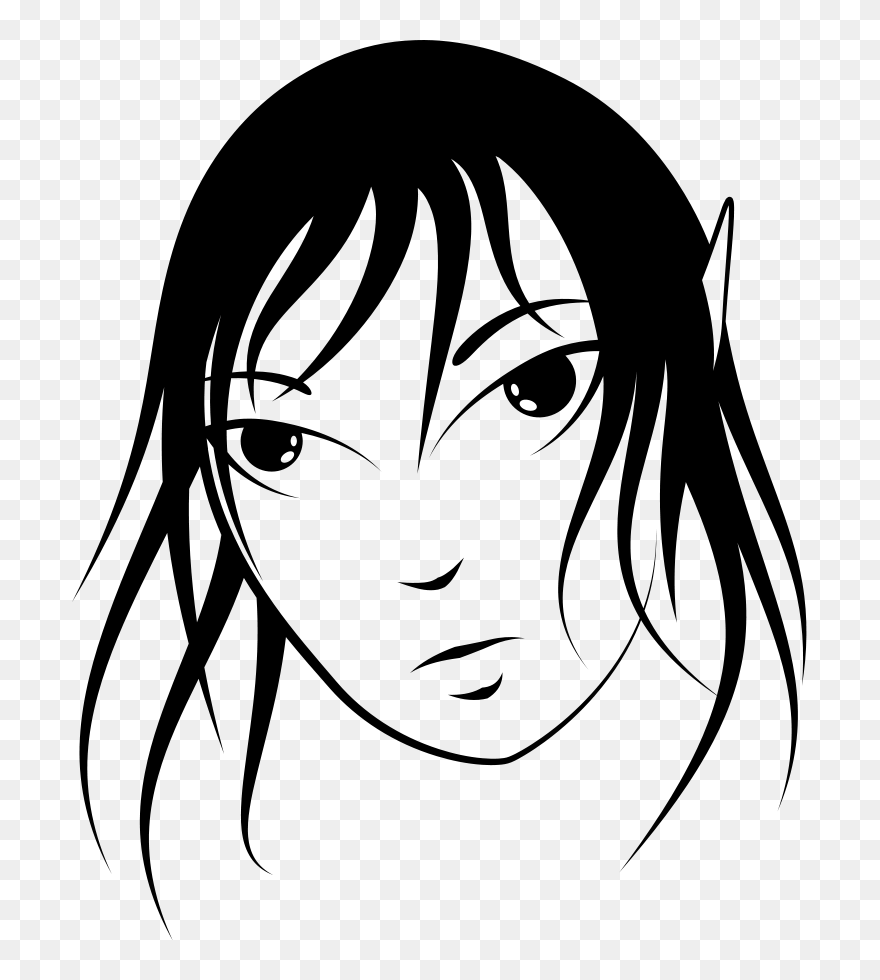 Elf Face Free Vector - Elf Face Ls Ultra Cotton Clipart