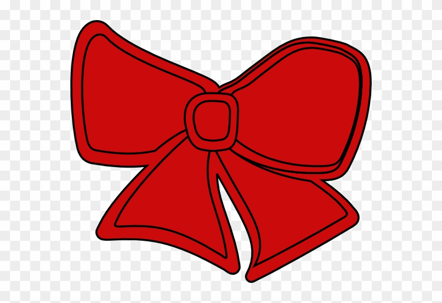 Christmas Bow Cartoon Clipart Clip Art Christmas Clip - Red Cartoon Bows - Png Download