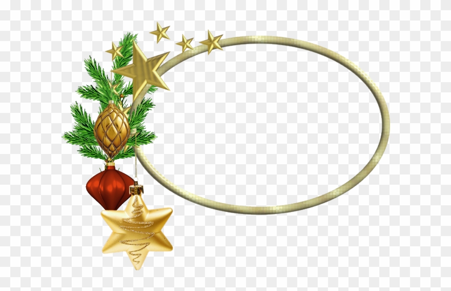 Christmas Oval Frame Png Clipart