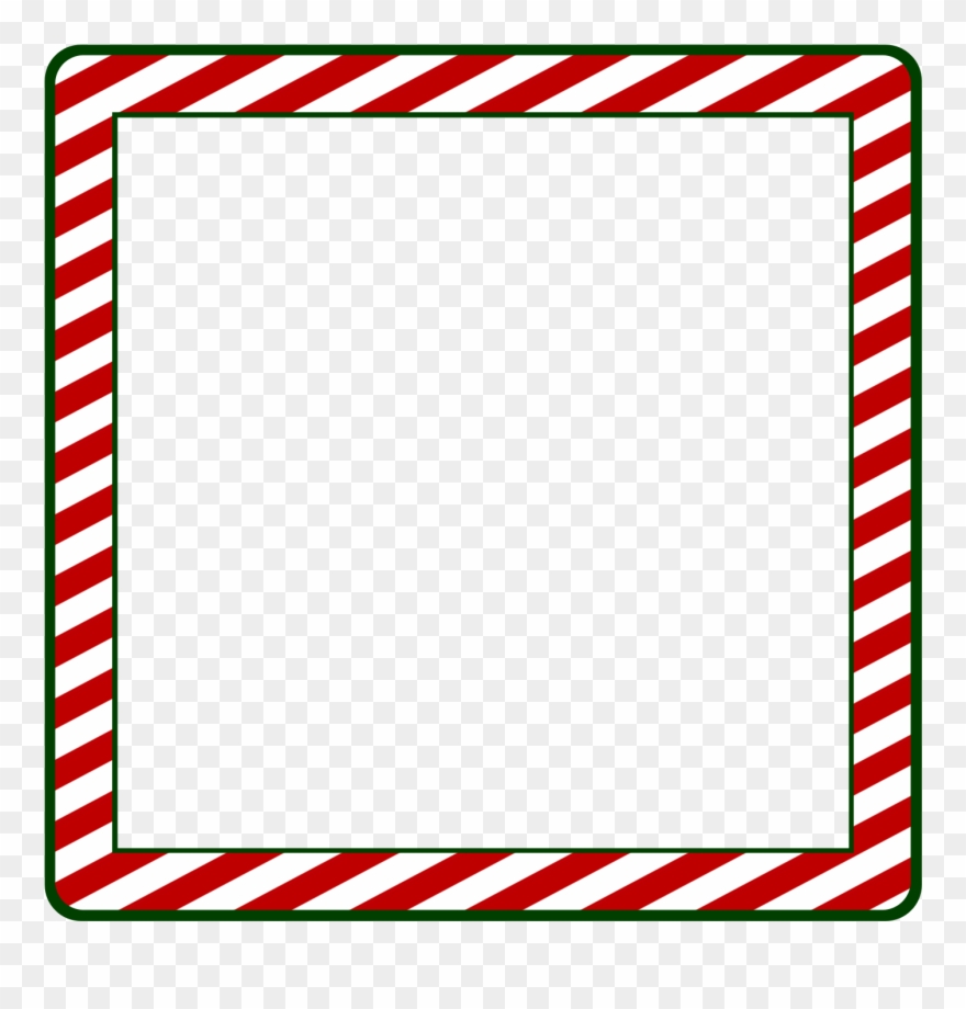 Christmas Frame Free Clip Art - Christmas Border Square Png Transparent Png