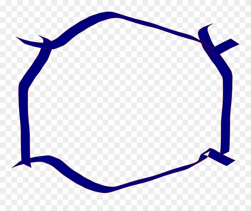 Borders And Frames Red Ribbon Clip Art Christmas Computer - Blue Ribbon Border Png Transparent Png