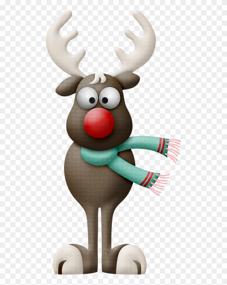 Christmas Reindeer * - Christmas Cartoon Animals Png Clipart
