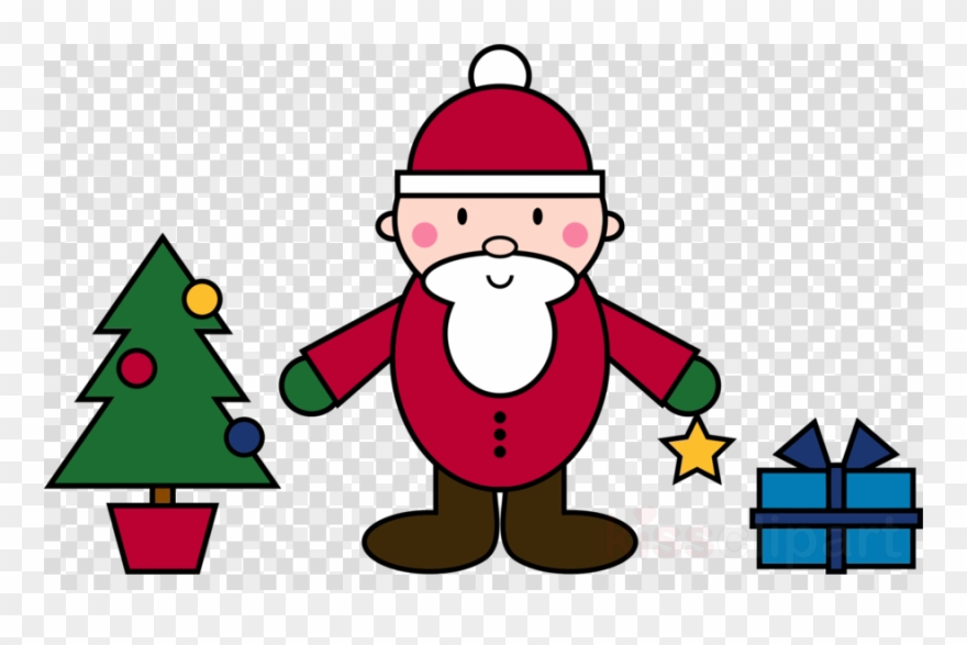 Simple Christmas Scene Clipart Santa Claus Christmas - Checkerboard Orange By Tinag - Orange Wallpaper Pattern - Png Download