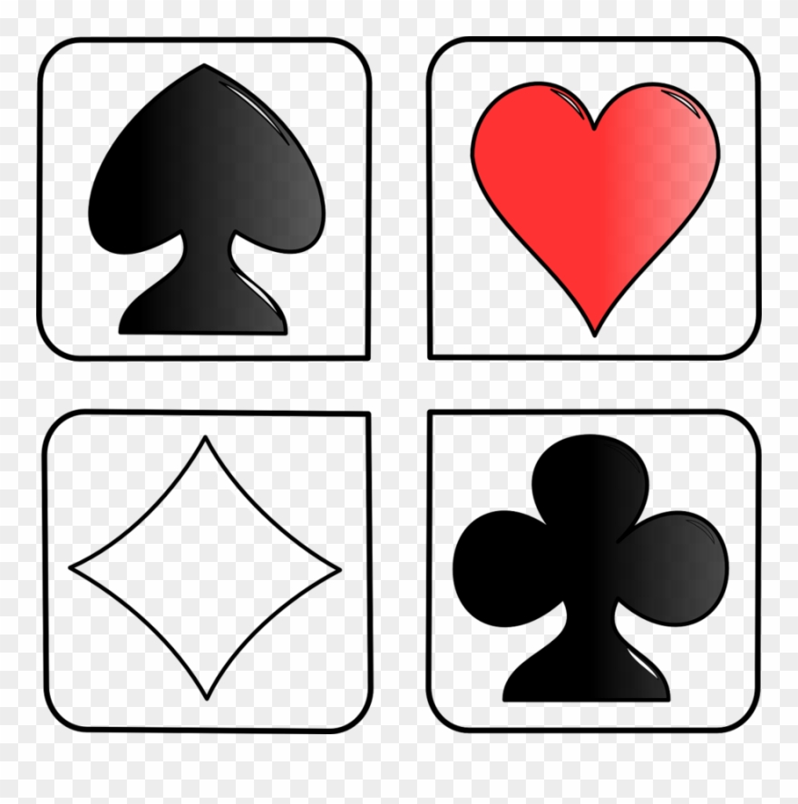 Deck Of Cards Clip Art Clipart Contract Bridge Playing - Karo Herz Pik Kreuz Reihenfolge - Png Download
