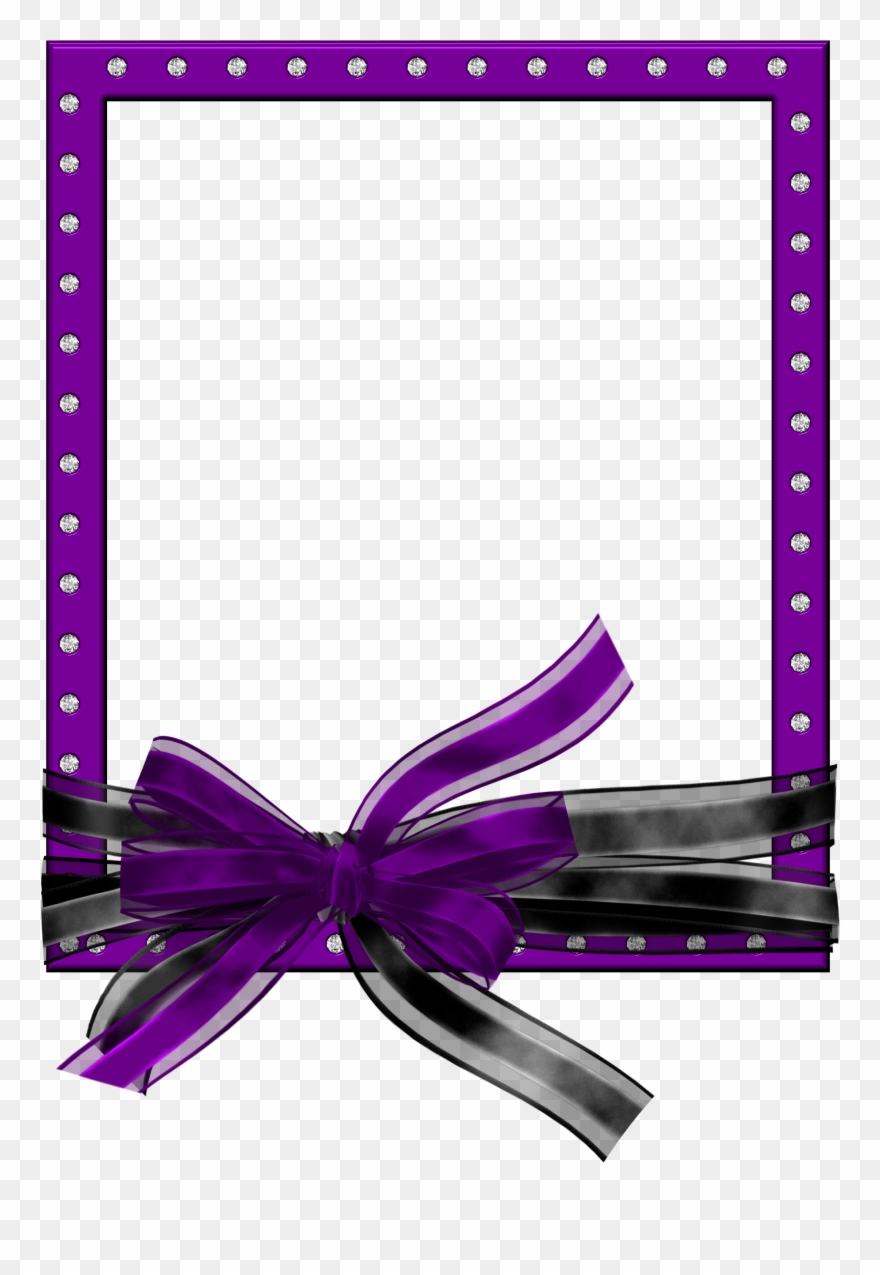 Christmas Frames - Wedding Frame Purple Png Clipart