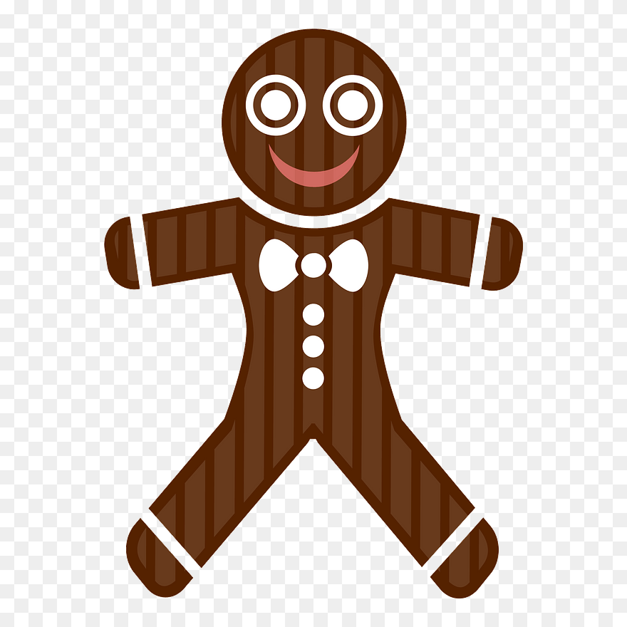 Gingerbread Man Clip Art - Gingerbread Cookie Shower Curtain - Png Download