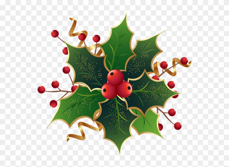 Christmas Holly Mistletoe Png Clip Art Image Crafting - Christmas Holly Png Transparent Png