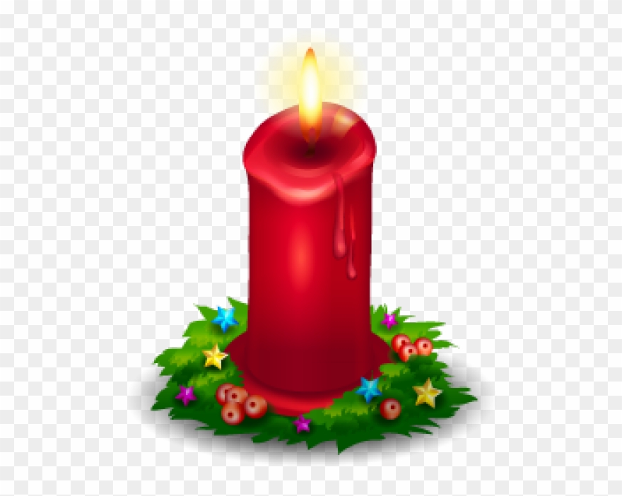 Christmas Candle Lantern Clip Art - Cute Christmas Icons - Png Download