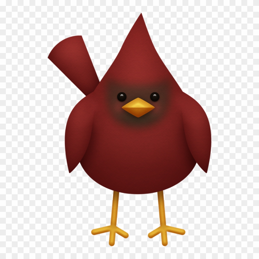 Christmas Red Cardinal Christmas Owls, Whimsical Christmas, - Clip Art - Png Download