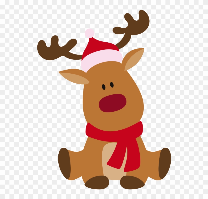 Dropbox Cricut Holidays Christmas - My First Christmas Reindeer Clipart