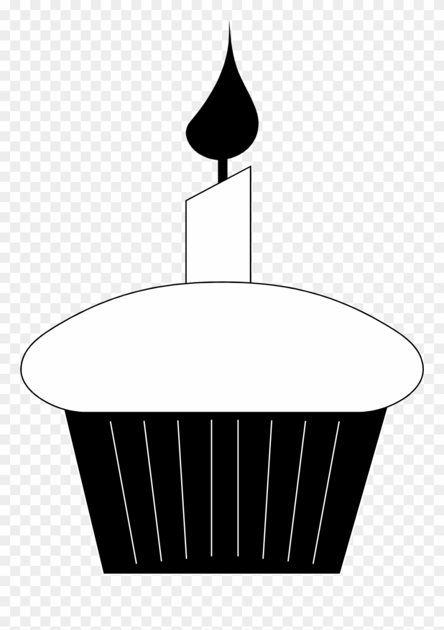 Birthday - Birthday Candle Clipart Black And White - Png Download