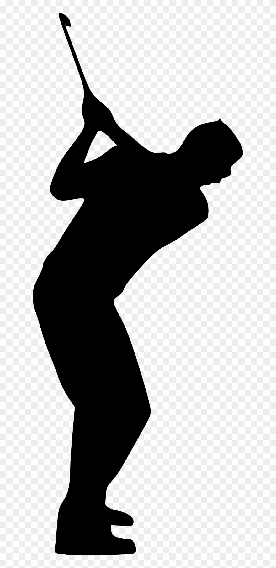 Svg Freeuse Course Silhouette At Getdrawings - Golfer Silhouette Transparent Background Clipart