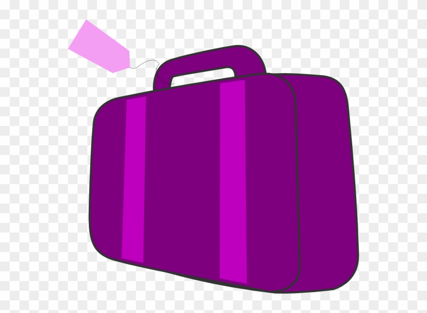 Purple Suitcase Clipart Baggage Suitcase Clip Art - Purple Suitcase Clipart - Png Download