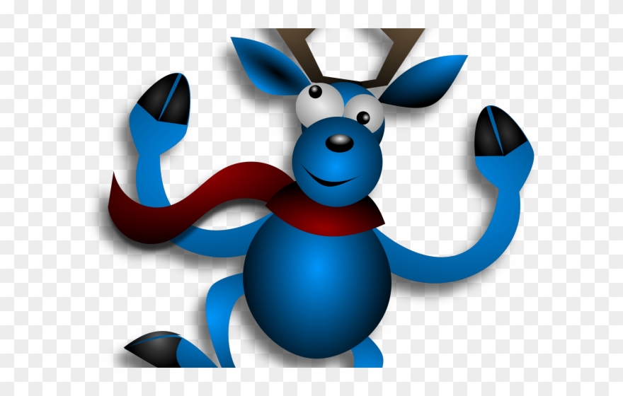 Reindeer Clipart Dancing - Merry Christmas Happy Reindeer Mug - Png Download