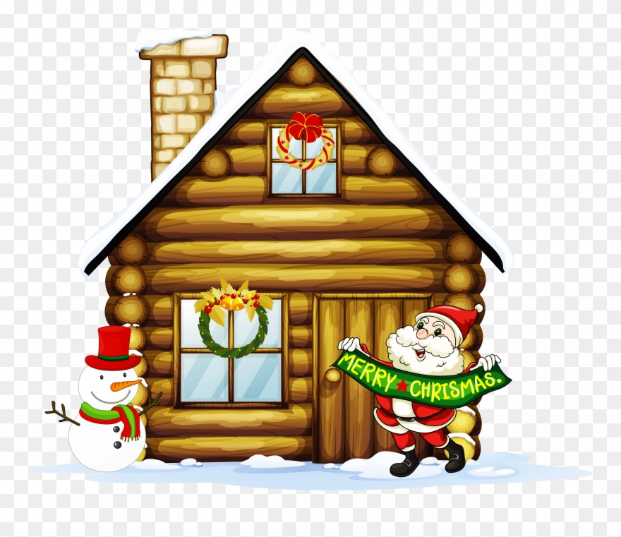 Christmas Village Houses Clipart - Png Download