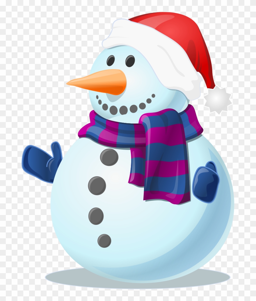 Christmas Snowman Clip Art - Snowman Png Transparent Png