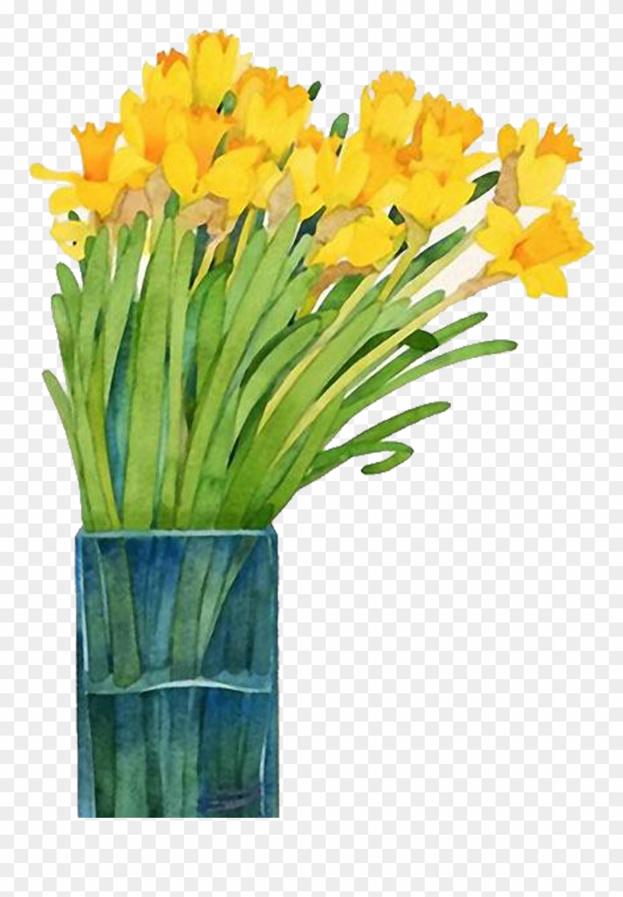 Clip Art Black And White Stock Amaryllis Drawing Christmas - Watercolor Painting - Png Download