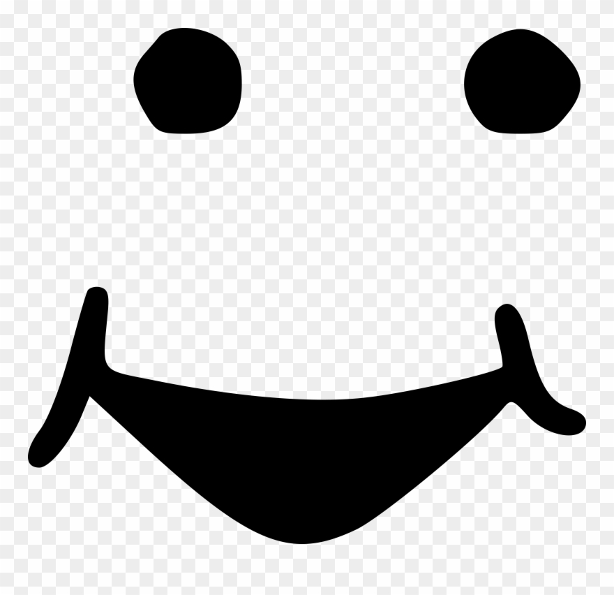 Smile Clipart Smiling Christmas Star - Smile Clipart Black And White - Png Download