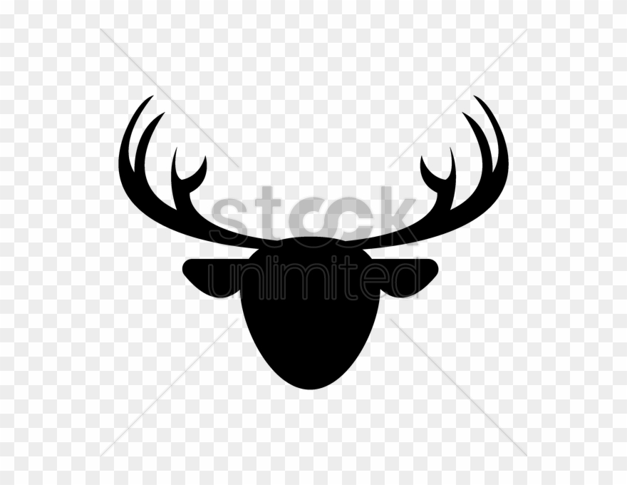 Face Clipart Reindeer Silhouette Clip Art - Clip Art - Png Download