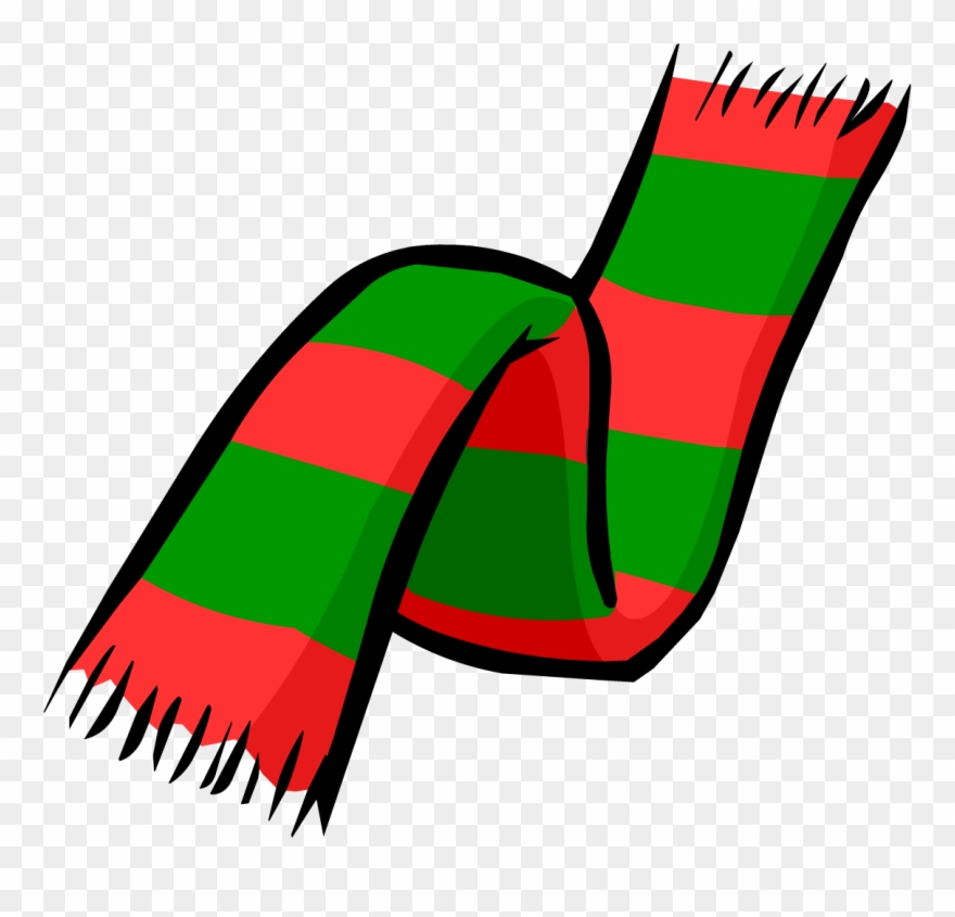 Christmas Scarf - Club Penguin Christmas Scarf Clipart