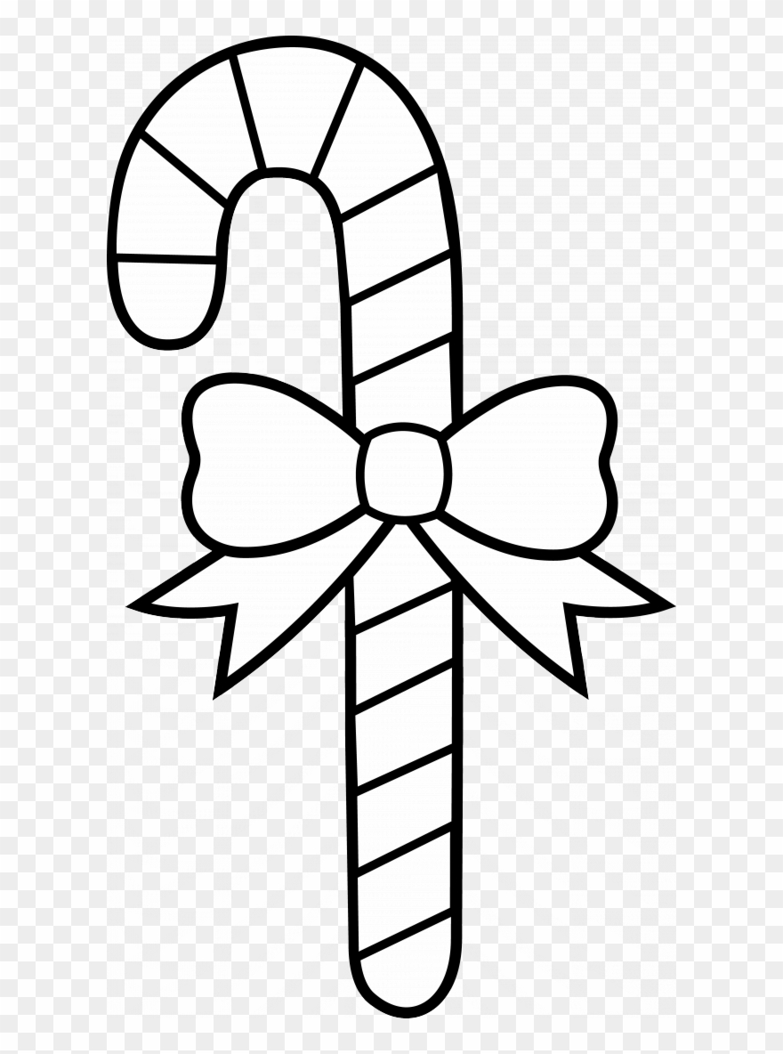 Christmas - Candy Cane Drawing Easy Clipart