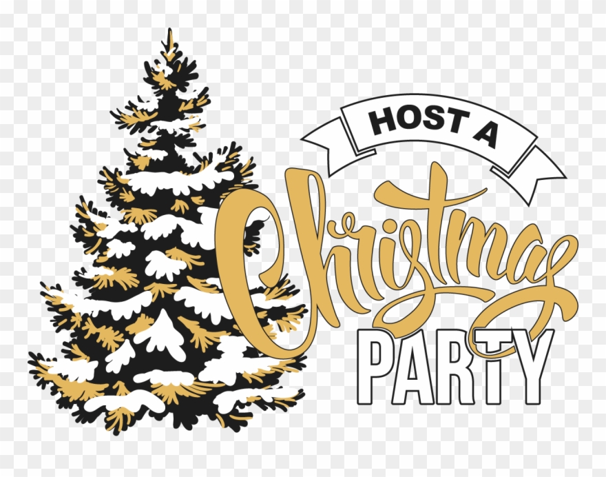 Christmas Party - Christmas Throw Home Decorative Cotton Linen Pillow Clipart